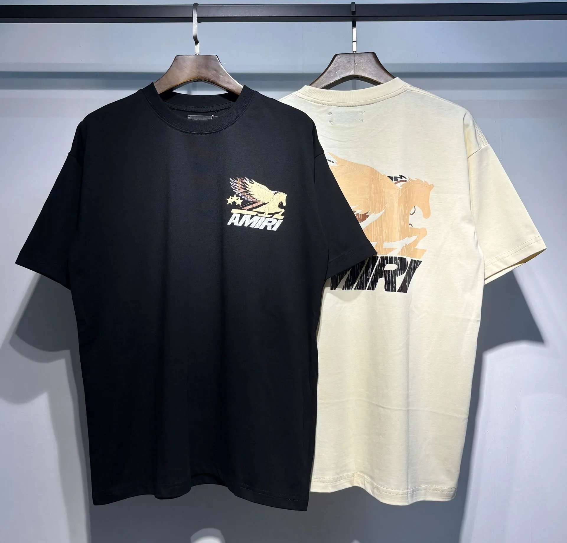 Amiri Hollywood Arch Logo Black T-Shirt - 28