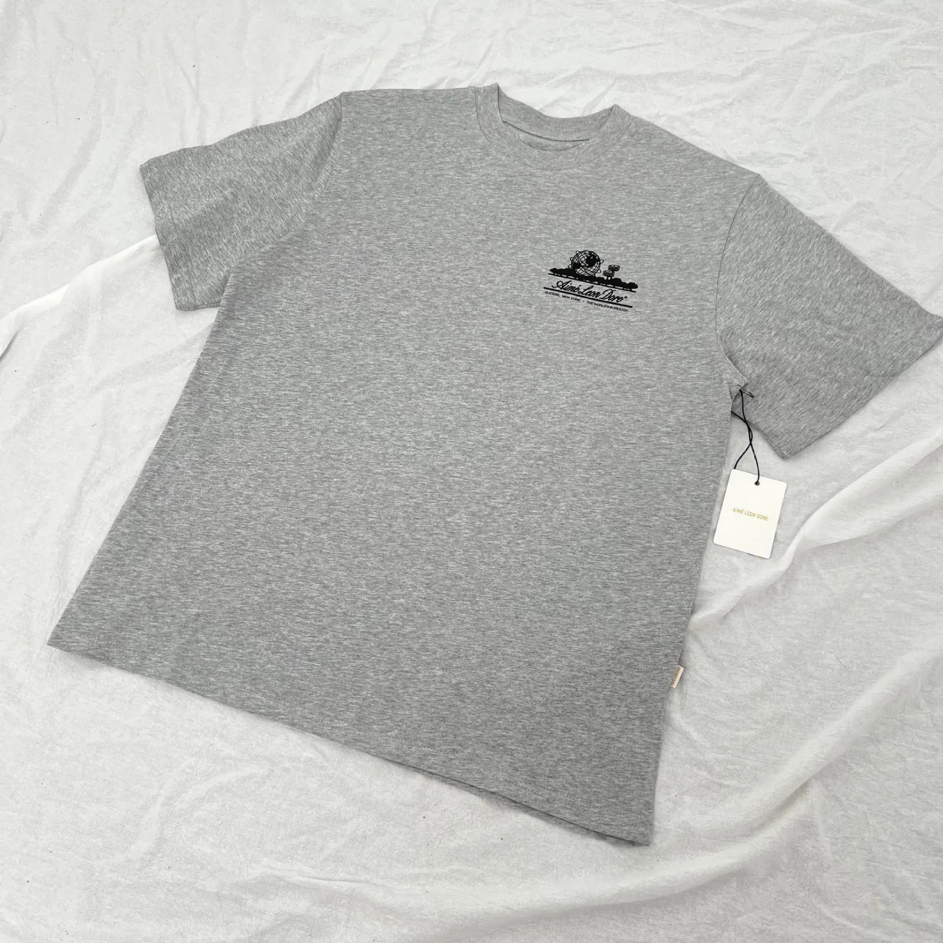 Aimé Leon Dore Apple Logo T-Shirt Black and White - 33
