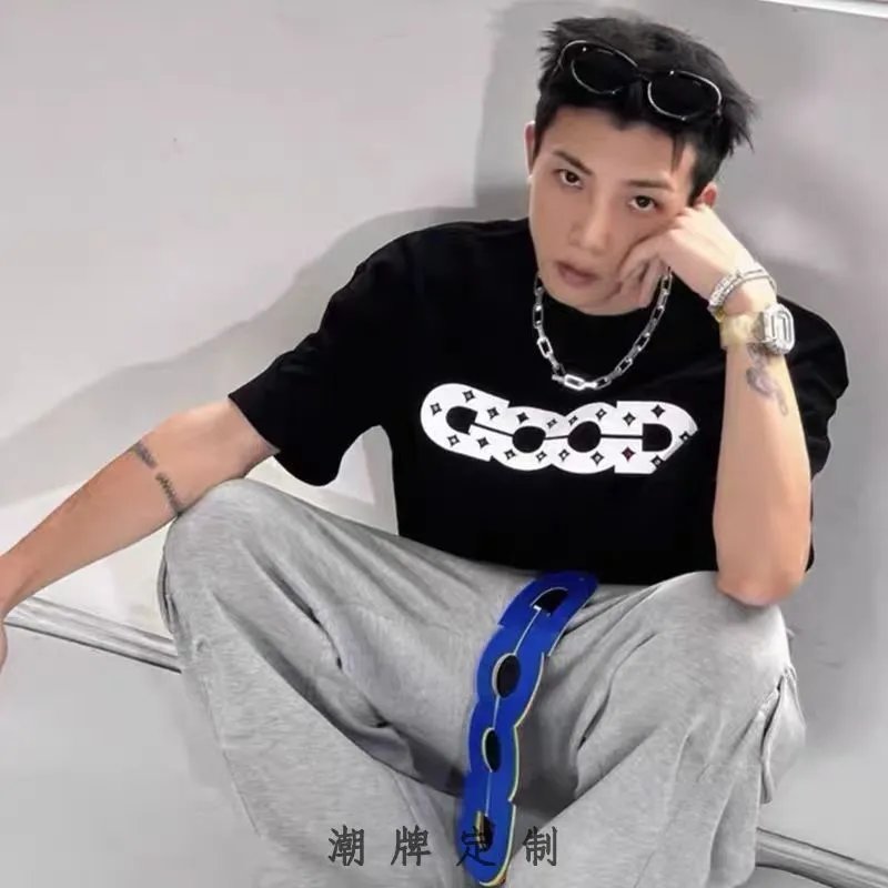 Design Abstract Chain Hoodie White - 14