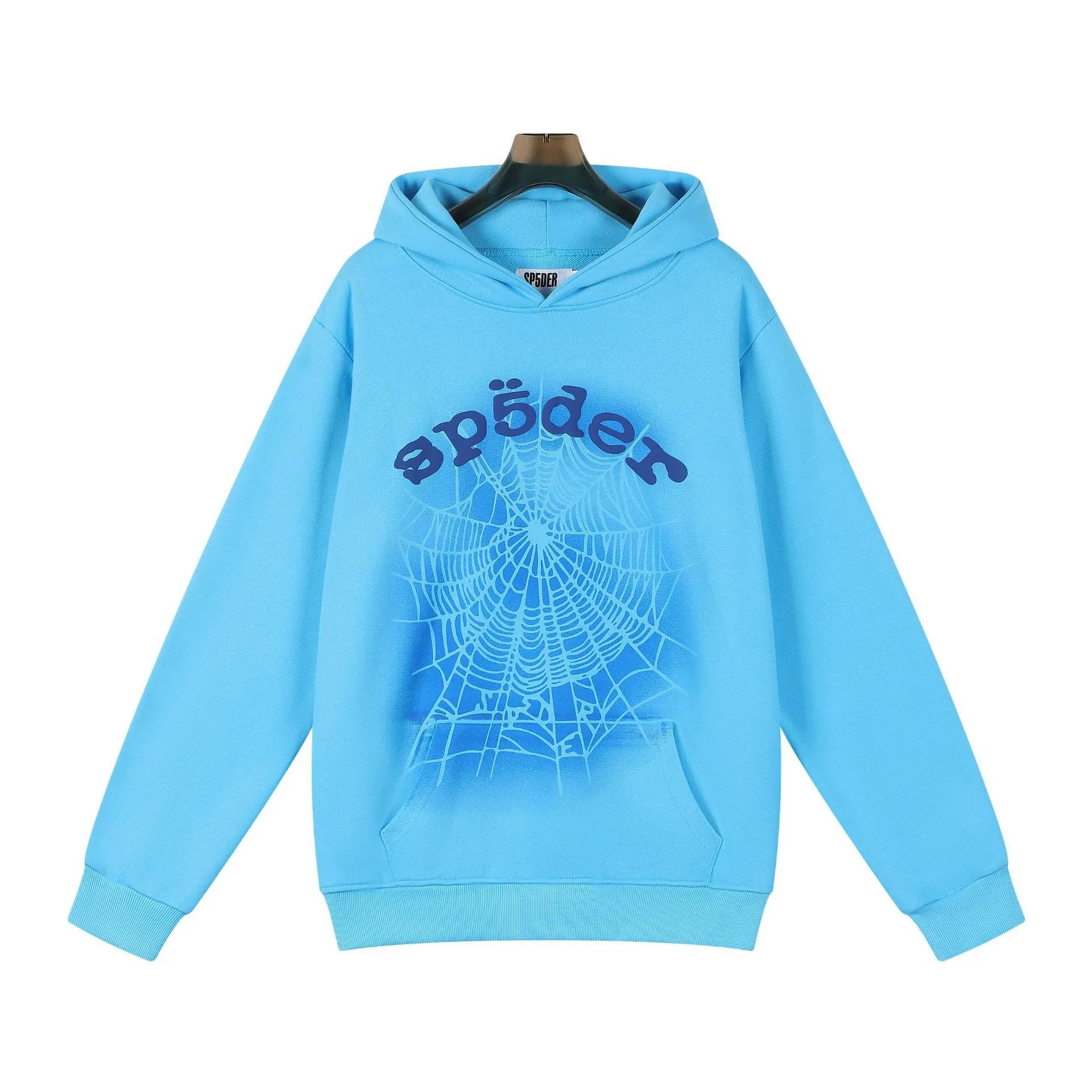 Spider Spider Web Rhinestone Embellished Black Hoodie - 13
