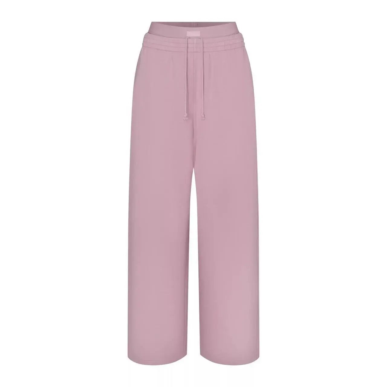 Design Ribbed Long Sleeve Crop Top Dusty Pink - 3