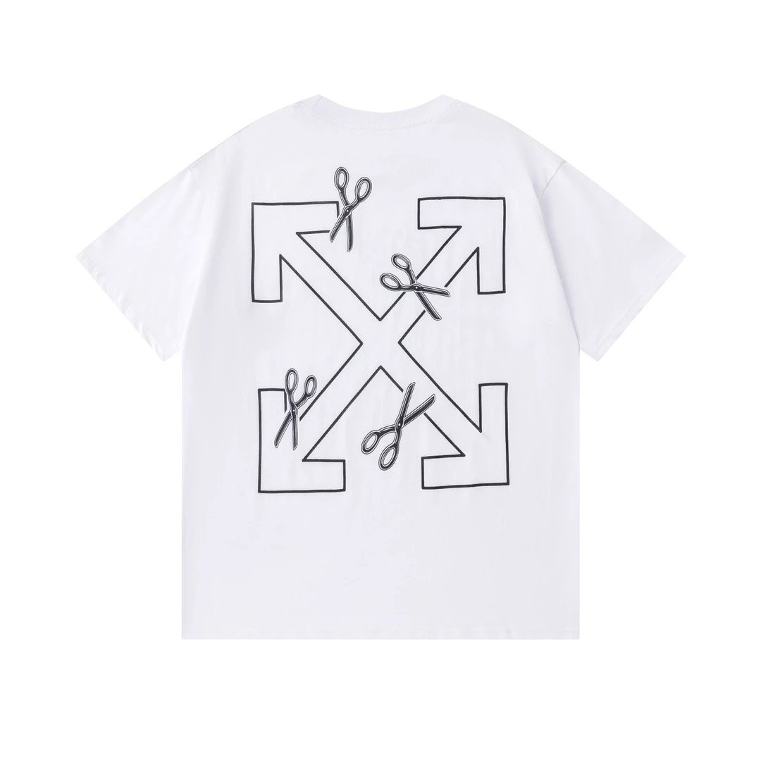 Off-White Floral Logo T-Shirt Black - 14