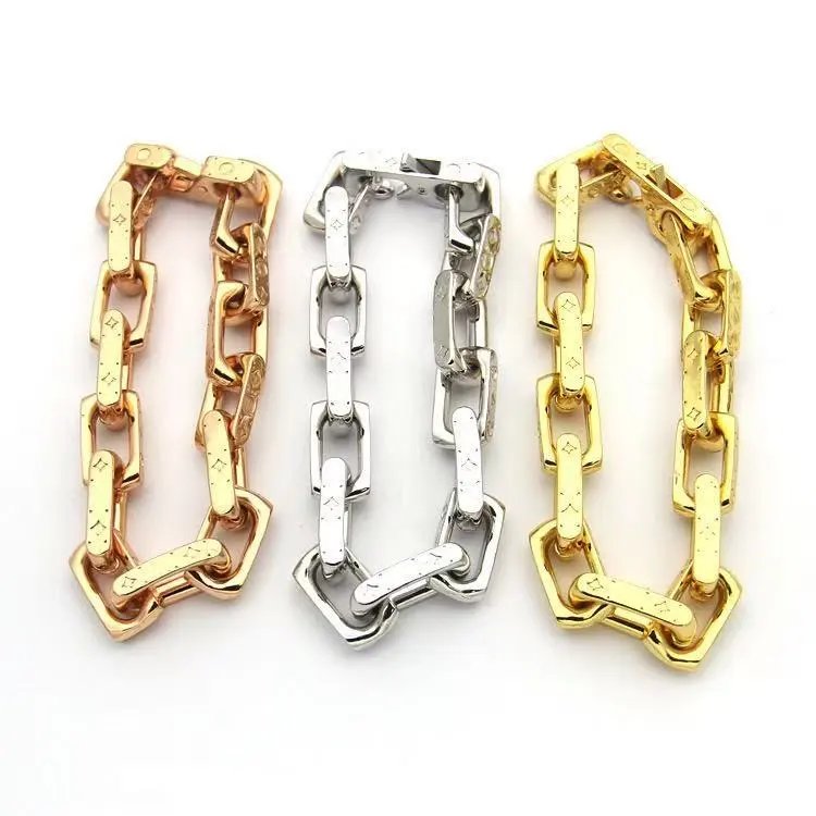 Design Chain Link Bracelet Black Multicolor Jewelry - 5