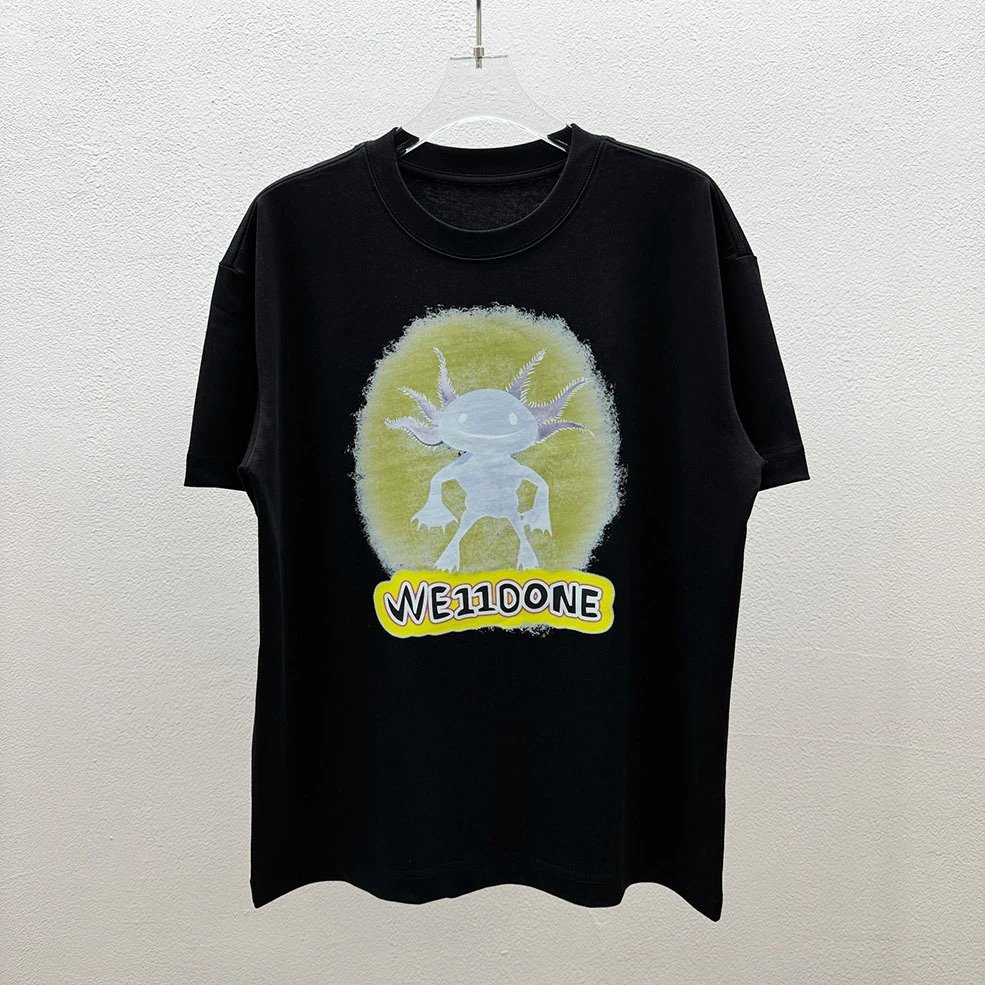 Design WE11DONE Axolotl Graphic White T-Shirt T-Shirts - 6