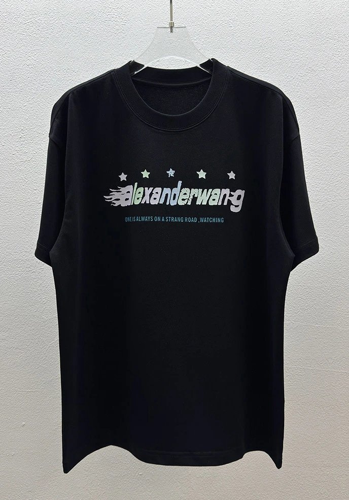 Alexander Wang Logo Neckband T-Shirt Black - 22