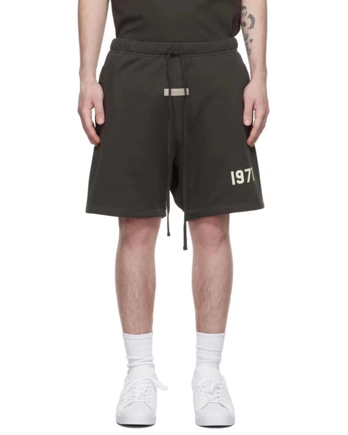 Fear of God Essentials 1977 Black Sweat Shorts - 21
