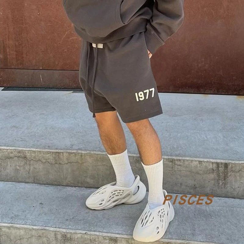 Fear of God Essentials 1977 Black Sweat Shorts - 23