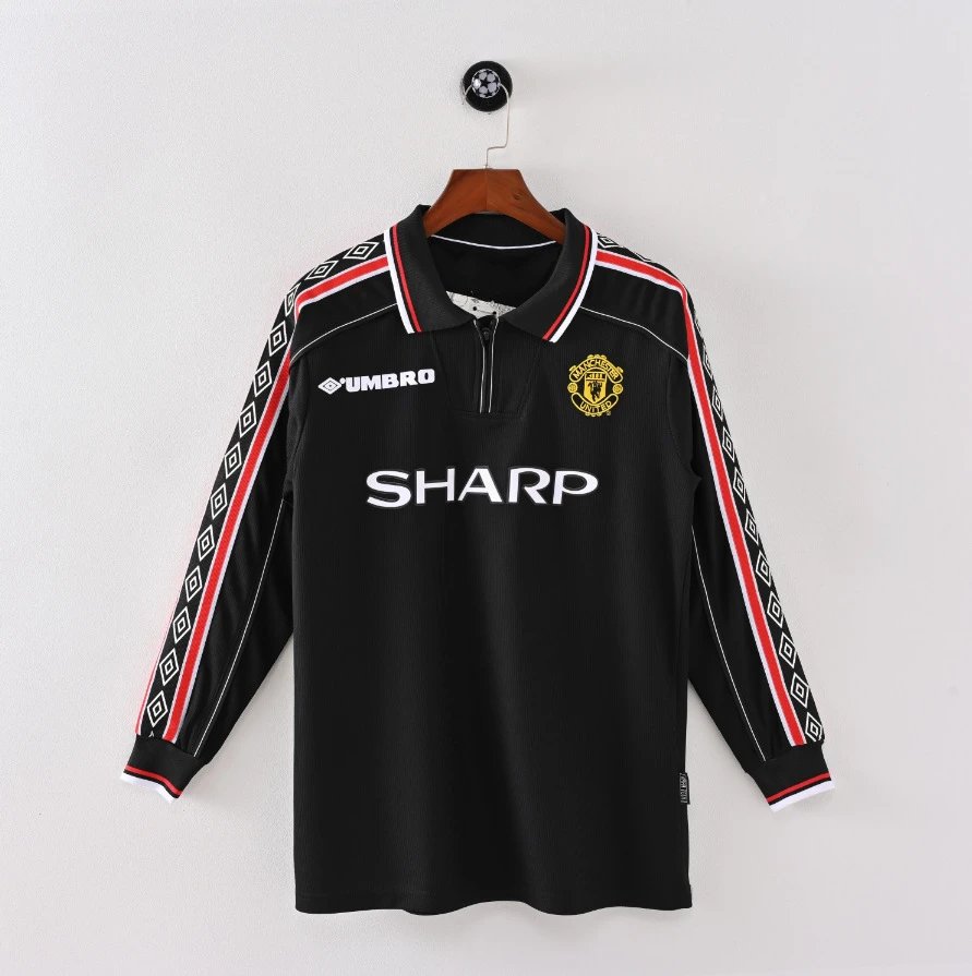 Umbro Inter Milan 1997-98 Away Jersey Purple Striped Long Sleeve Football Shirt - 8