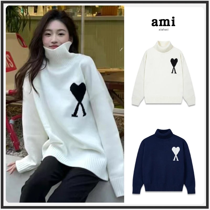 Ami Turtleneck White