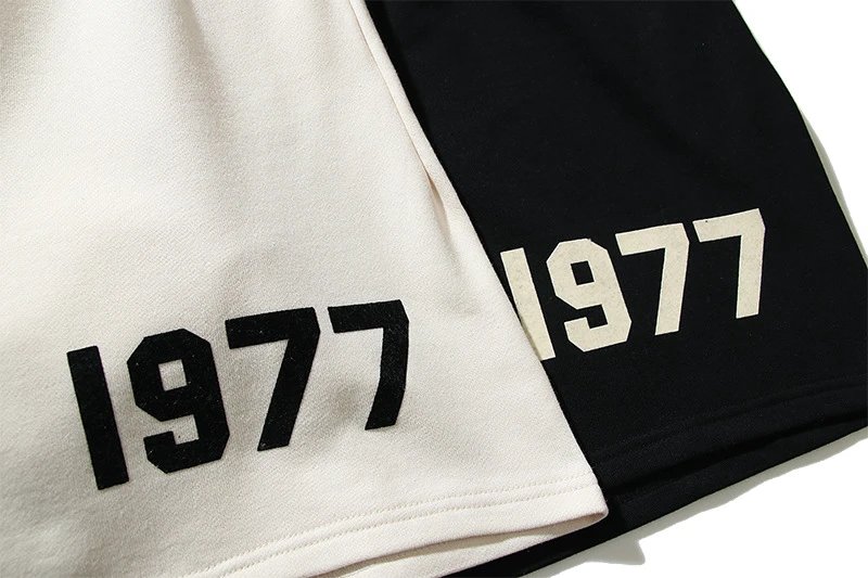 Fear of God Essentials 1977 Black Sweat Shorts - 33