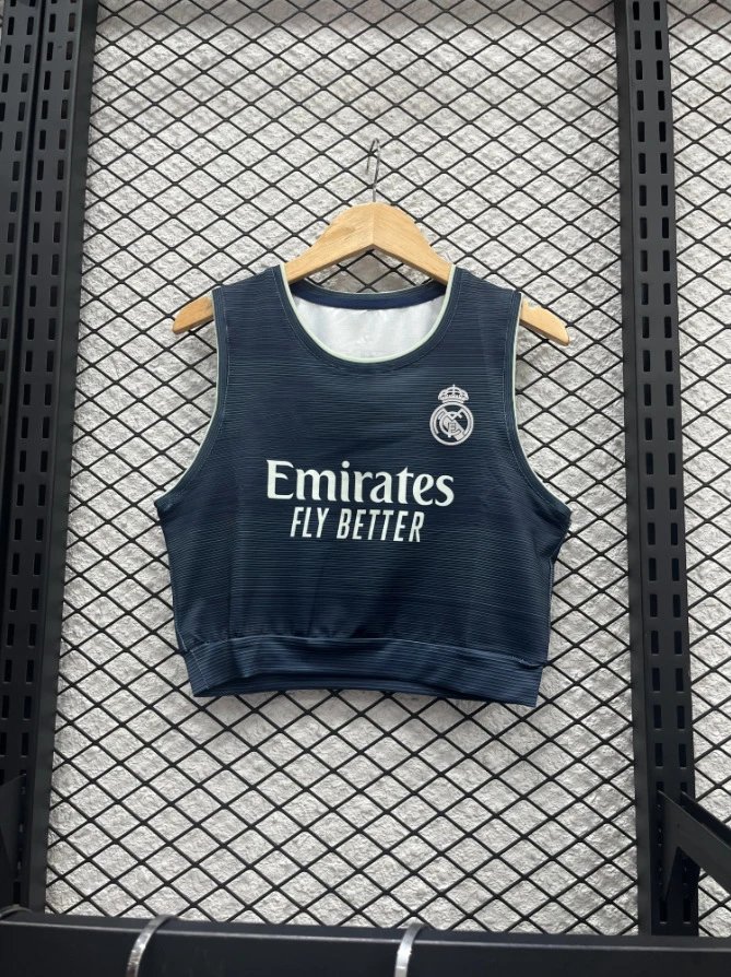 CBF Brasil Performance Crop Top Blue Vest Top - 25