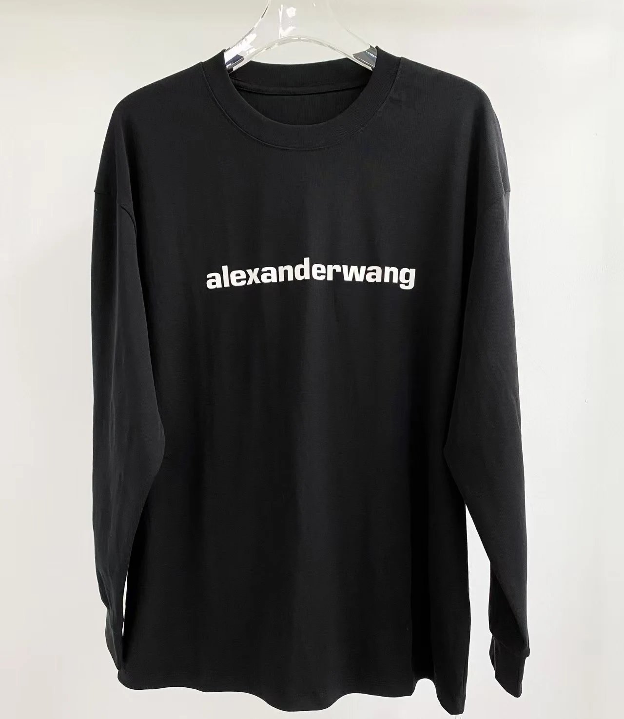 Alexander Wang Logo Long Sleeve T-Shirt Black - 32