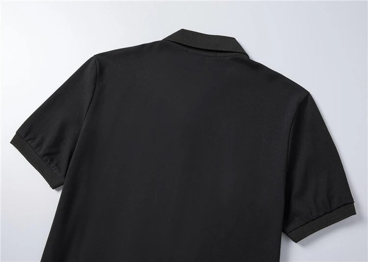 Gucci GG Monogram Print Polo Shirt Black / White - 5