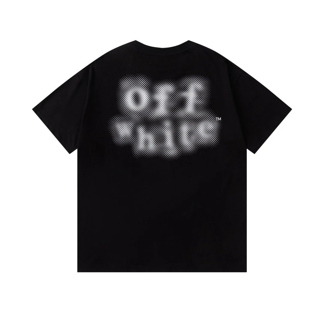 Off-White Floral Logo T-Shirt Black - 21