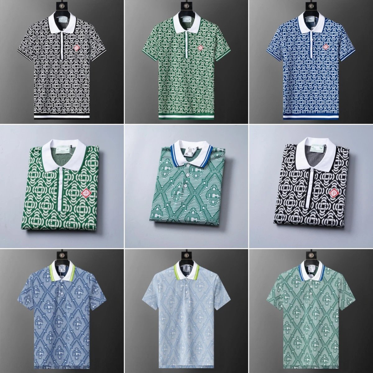 Patterned Polo Shirt