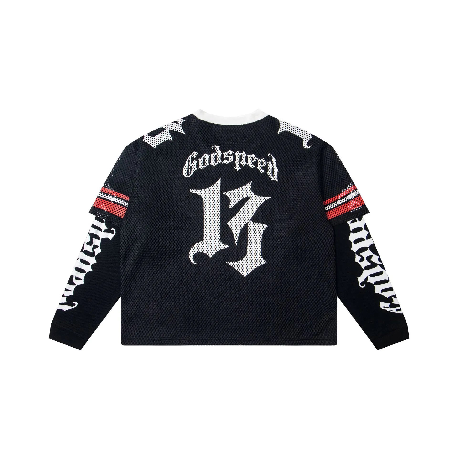 Godspeed Skull Mesh Jersey Black / White / Orange - 30