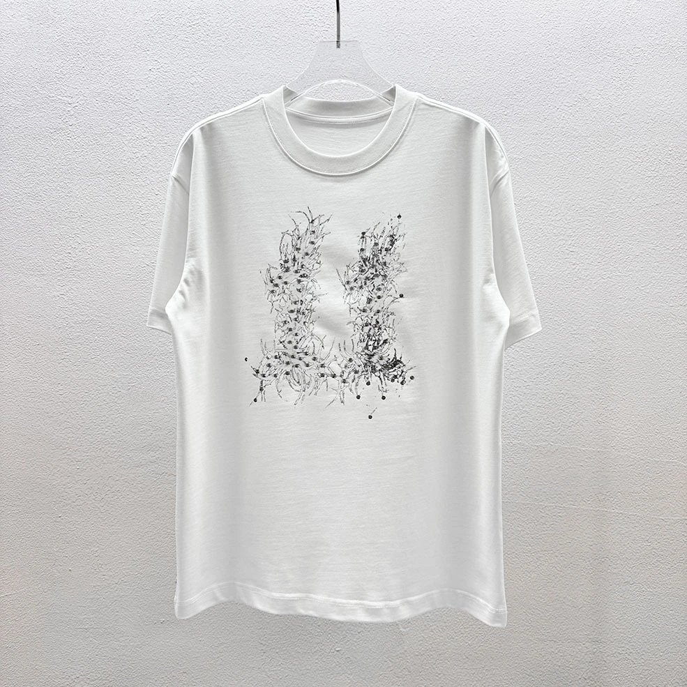 Design WE11DONE Axolotl Graphic White T-Shirt T-Shirts - 21