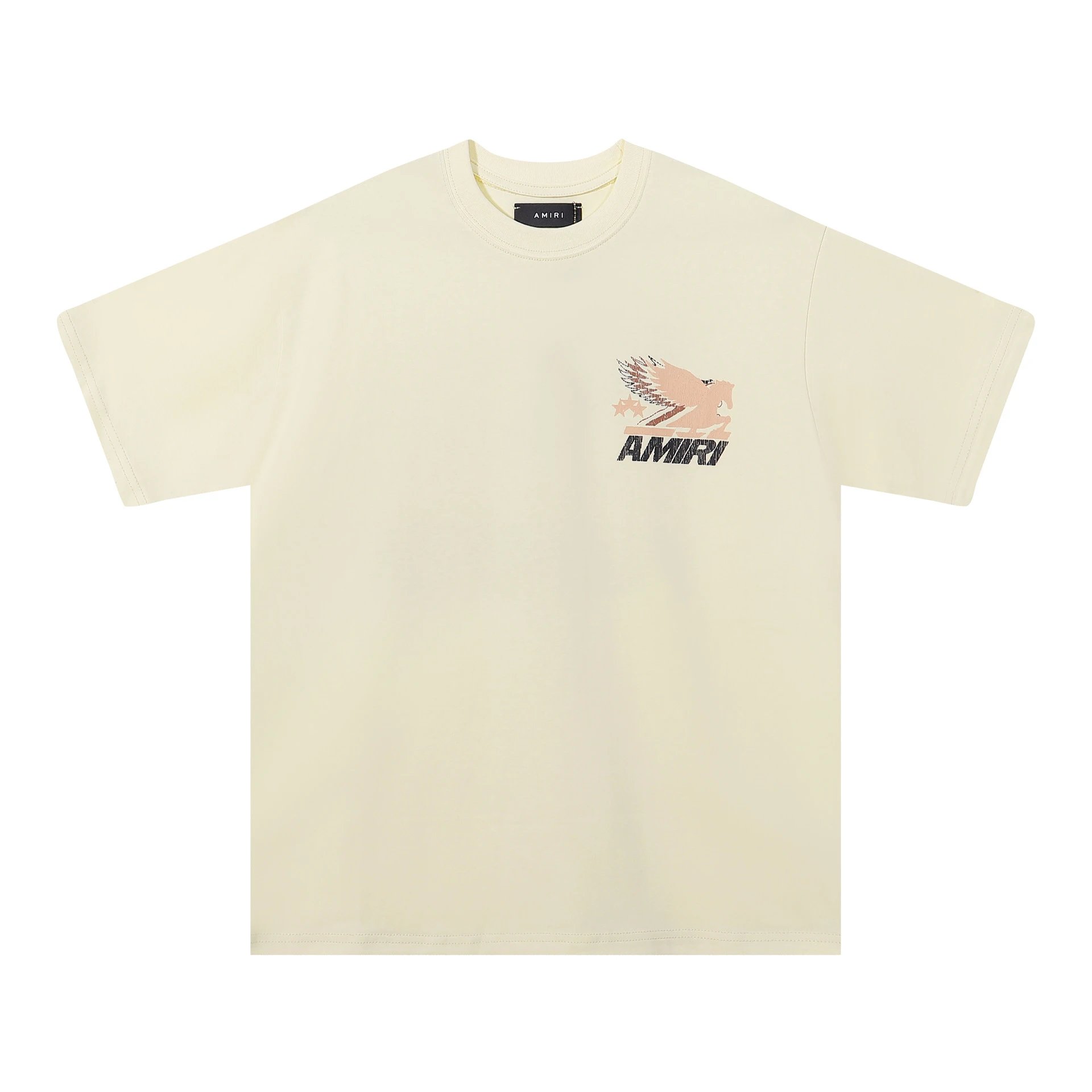 Amiri Hollywood Arch Logo Black T-Shirt - 36