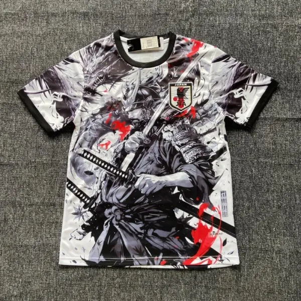 Japan Football Association x Anime Samurai Graphic T-Shirt - 1