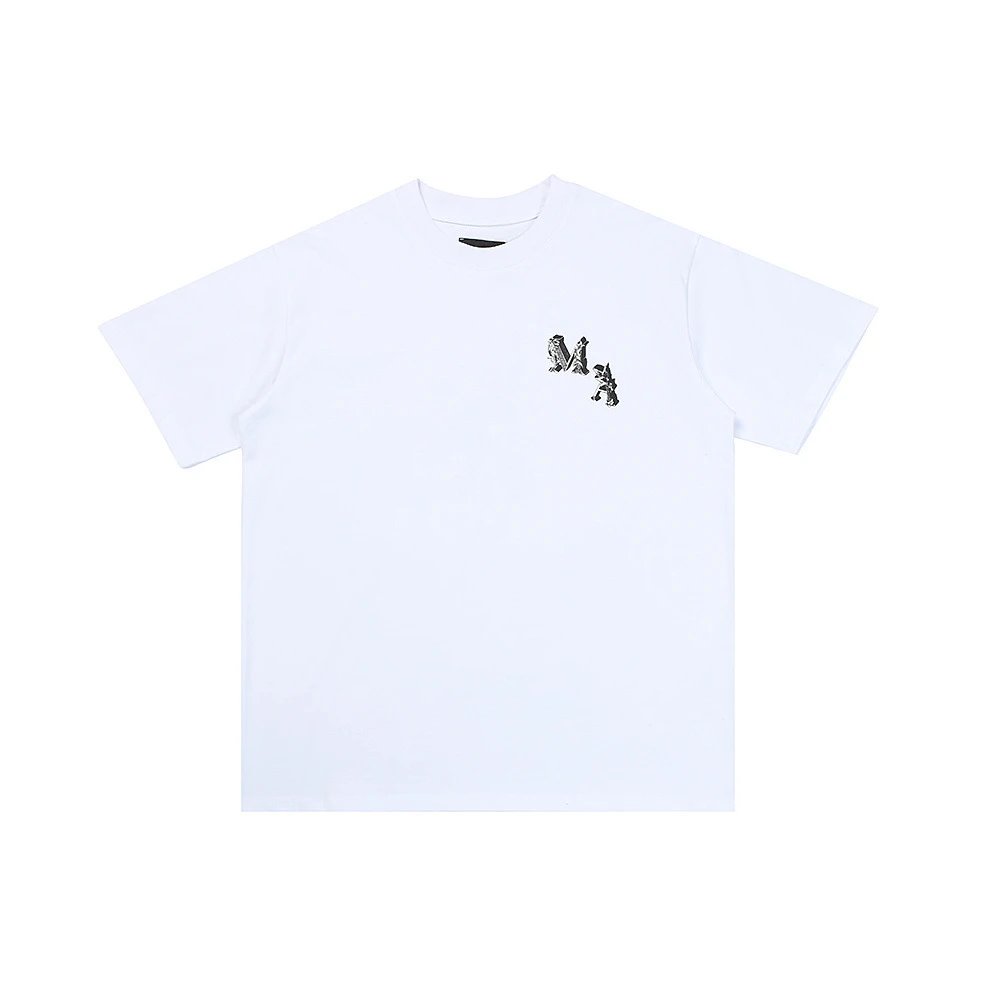 Amiri Dripping Logo Yellow T-Shirt - 4