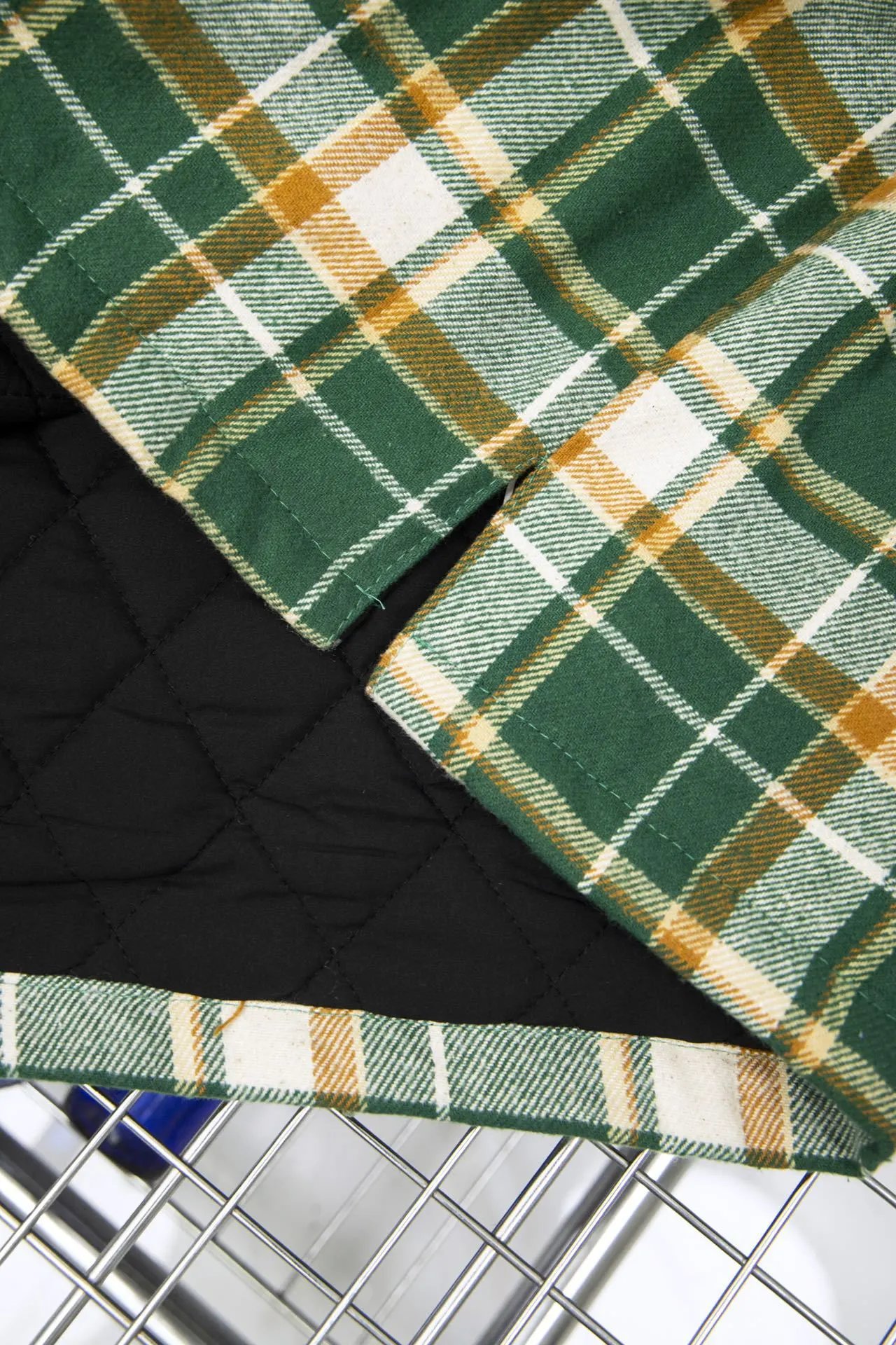 Supreme Plaid Shirt Orange Blue Multicolor Shirt - 11
