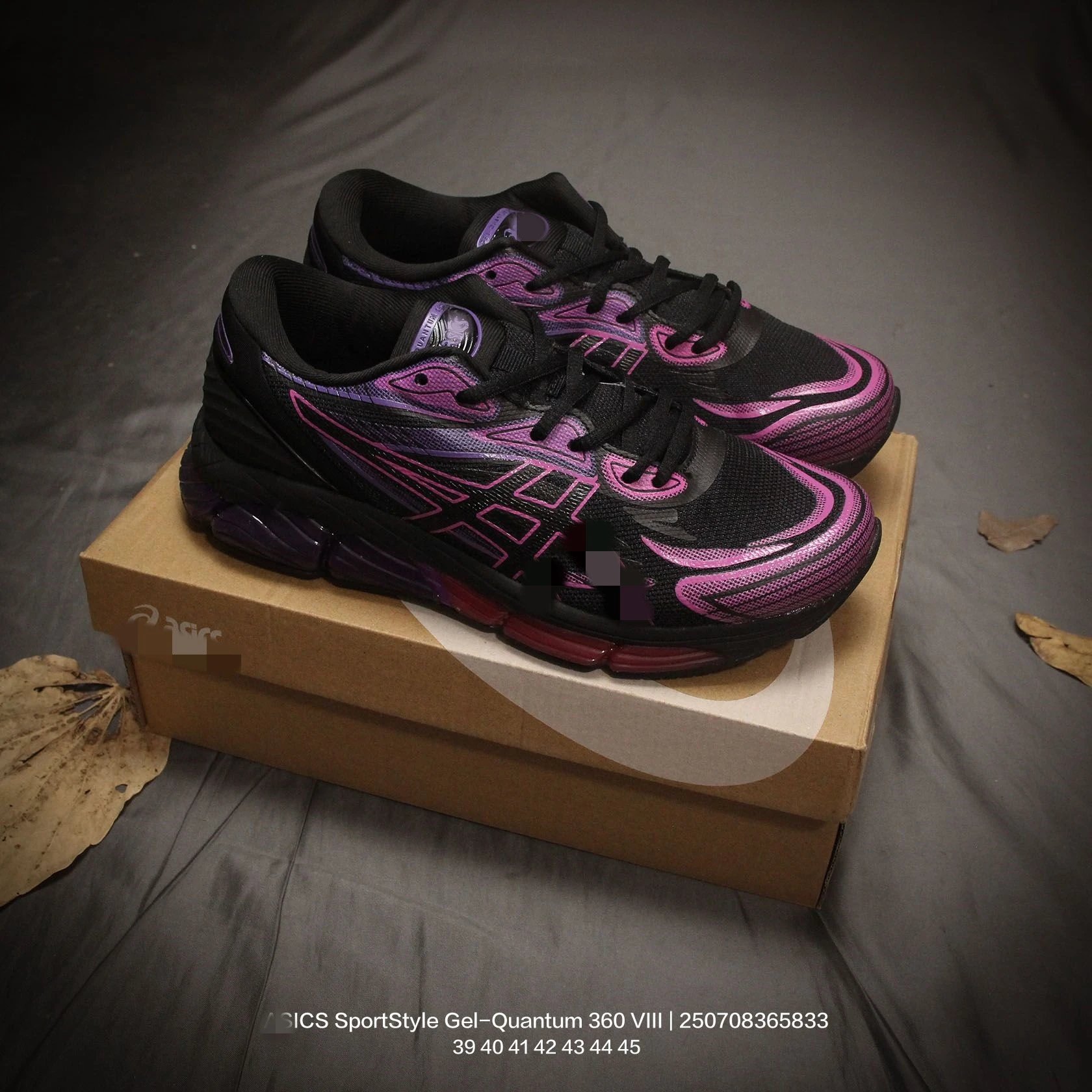 Asics Gel-Quantum 360 VIII Black Sneakers Running Shoes - 11