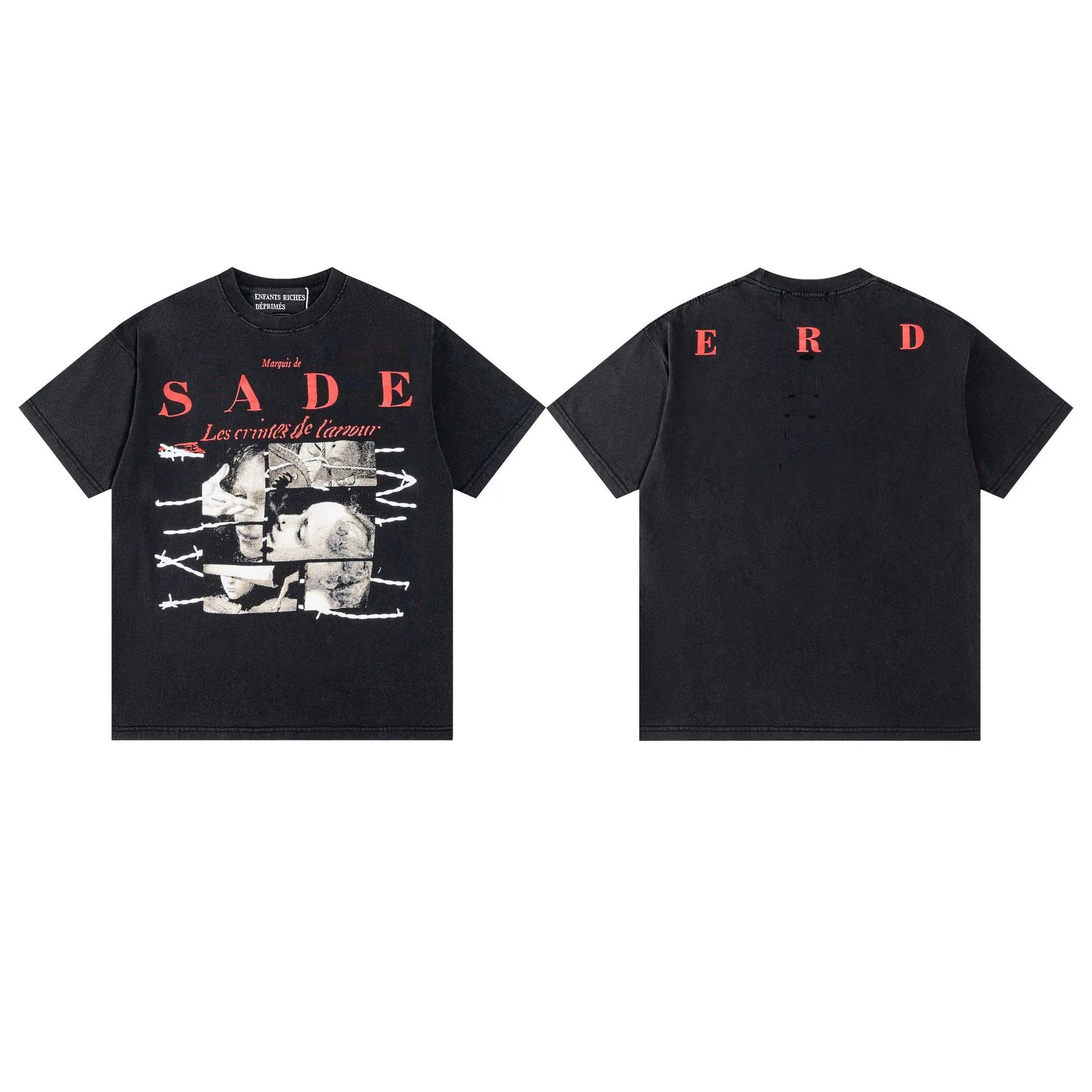 Enfants Riches Déprimés Graphic Print Black T-Shirt - 29