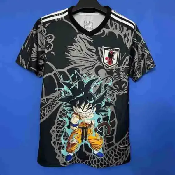 Adidas x Dragon Ball Z Goku Japan National Team Jersey Black T-Shirt - 1