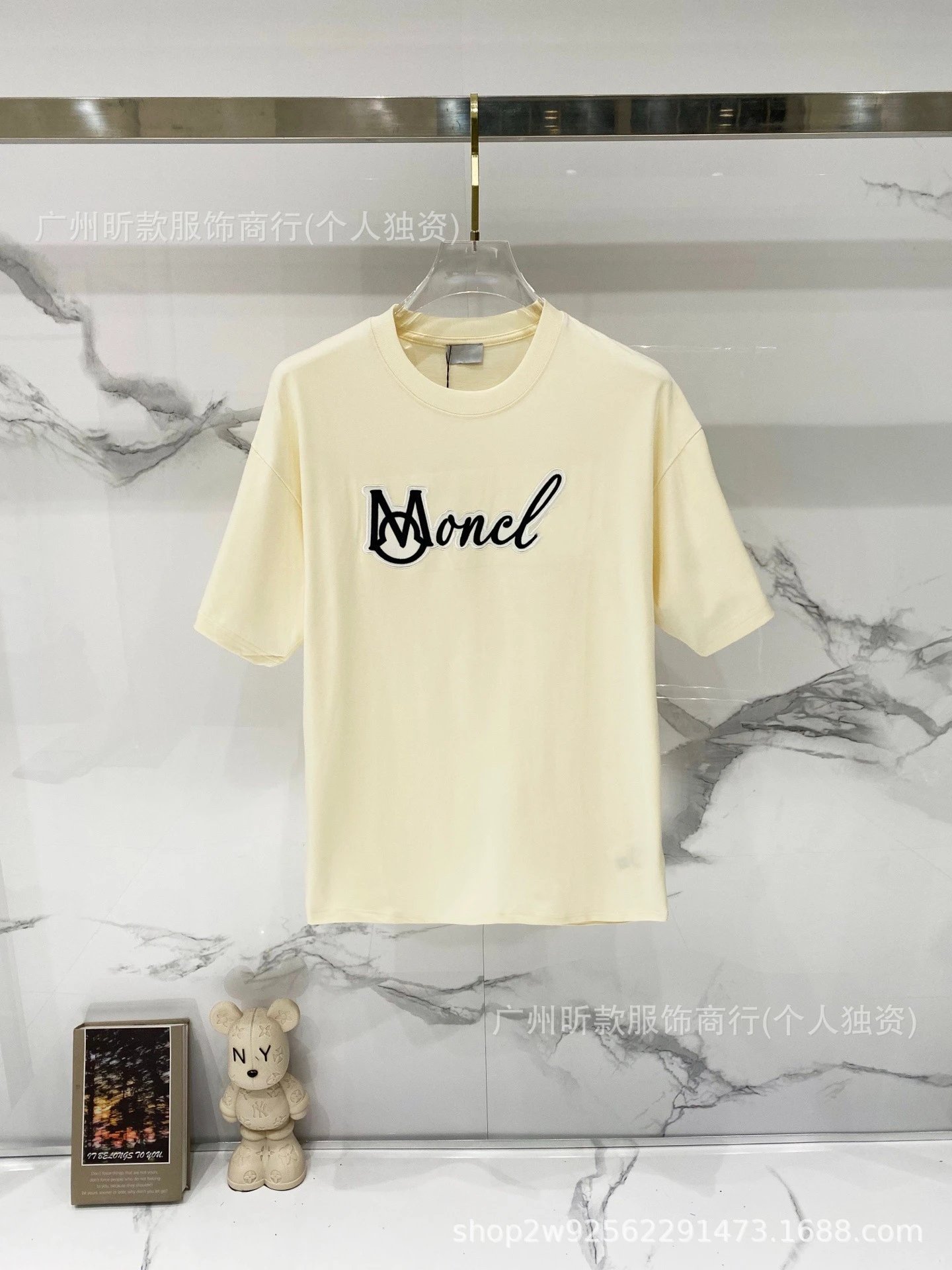 Moncler Logo Print White T-Shirt - 11