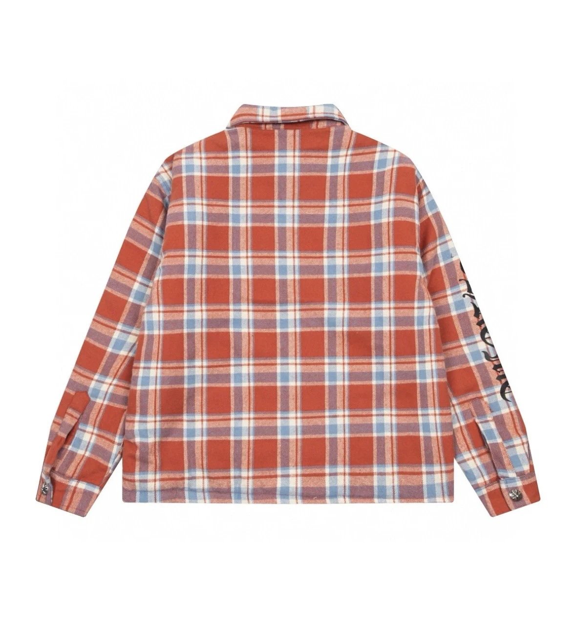 Supreme Plaid Shirt Orange Blue Multicolor Shirt - 20