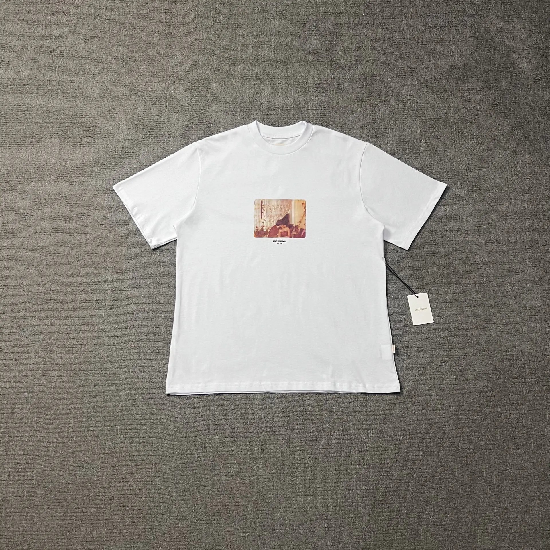 Aimé Leon Dore Apple Logo T-Shirt Black and White - 2