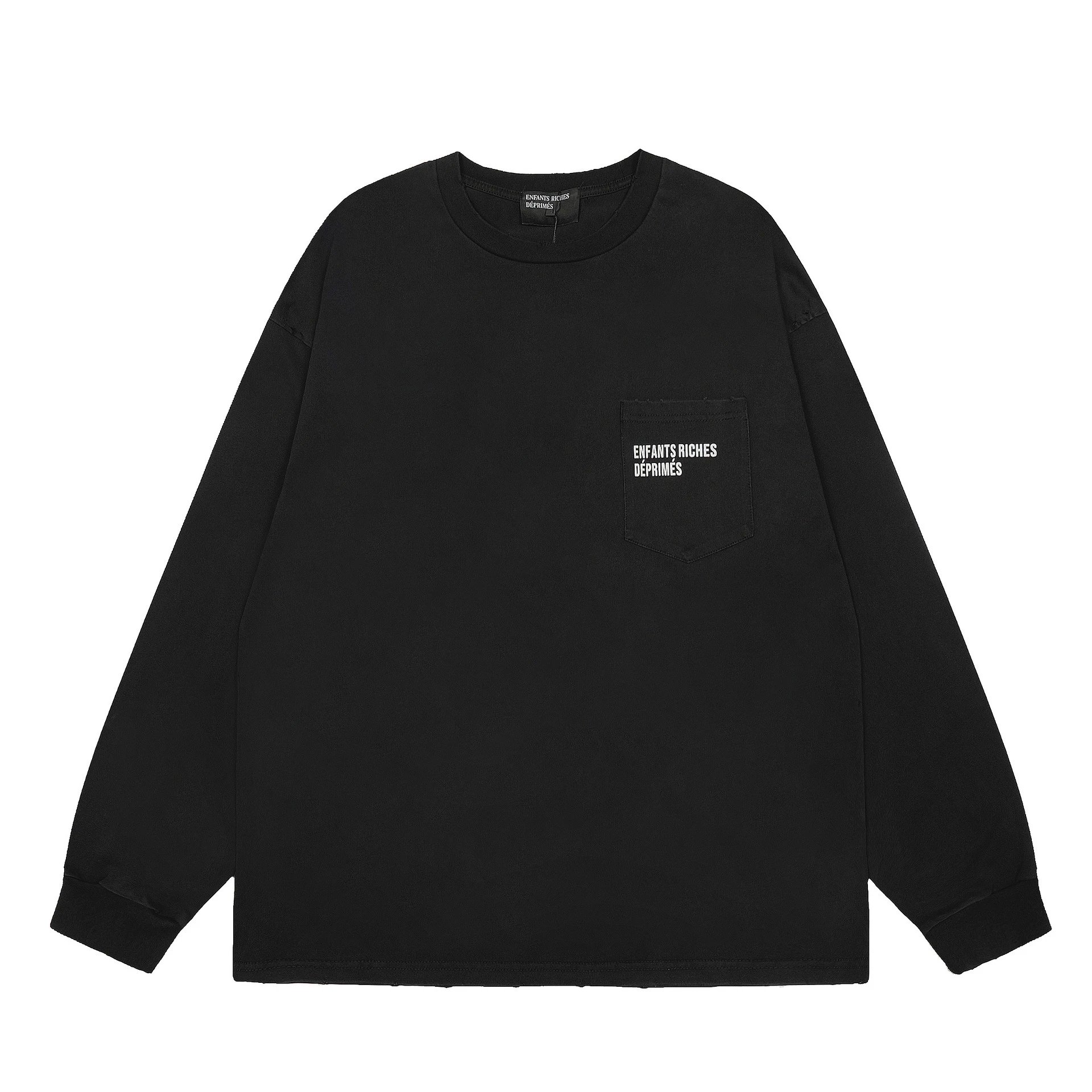 Enfants Riches Déprimés Knitwear Cropped knit sweater — 602 black