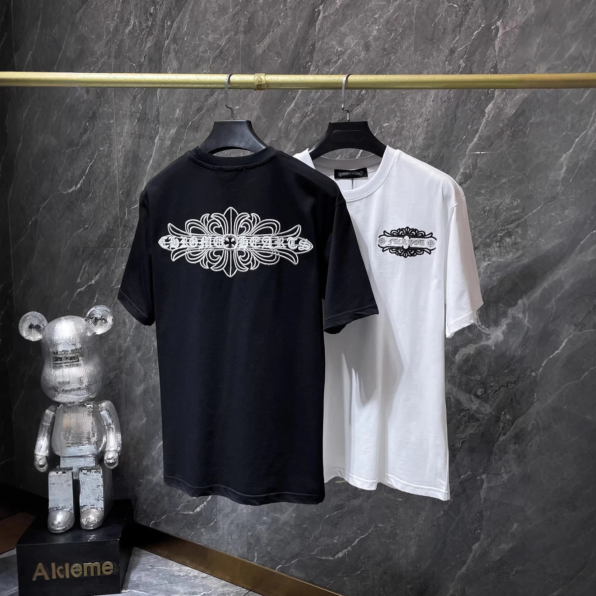 Chrome Hearts T-Shirts Embroidered cross graphic image 2