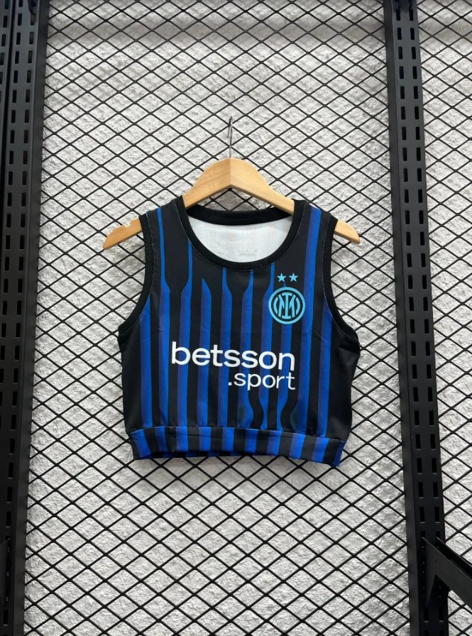 CBF Brasil Performance Crop Top Blue Vest Top - 20