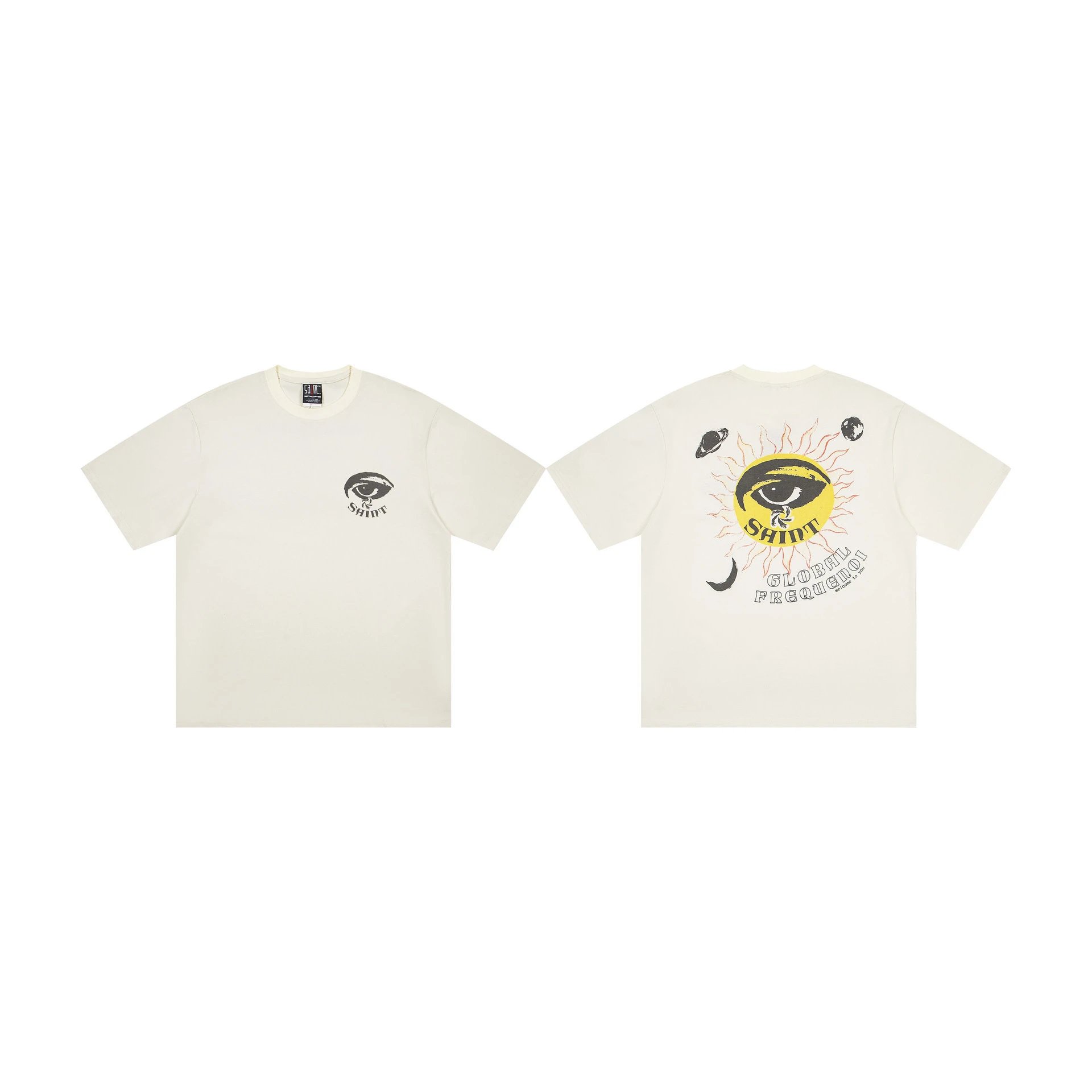 Design Saint x Friends TV Show Graphic Print White T-Shirt T-Shirts - 9