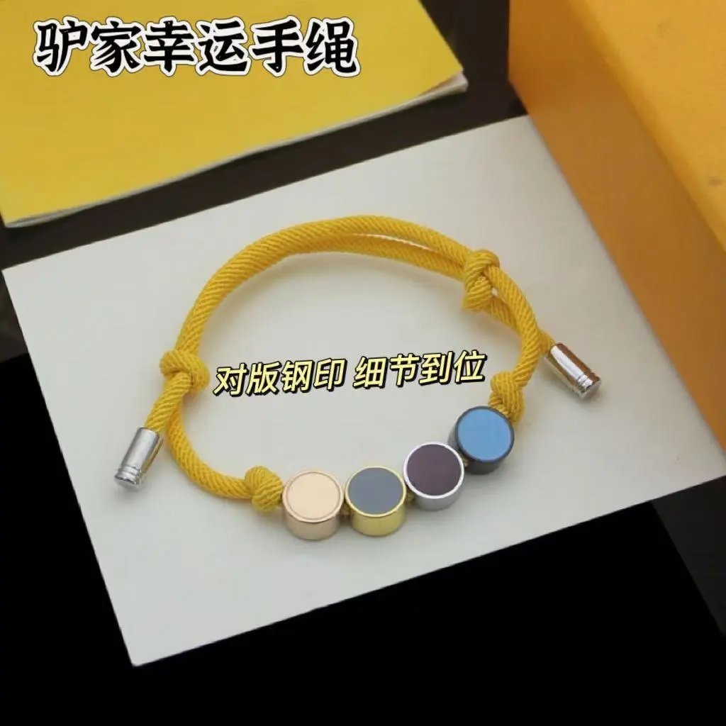 Design Lucky Donkey Rope Bracelet Pink Multicolor Bracelets Jewelry - 5