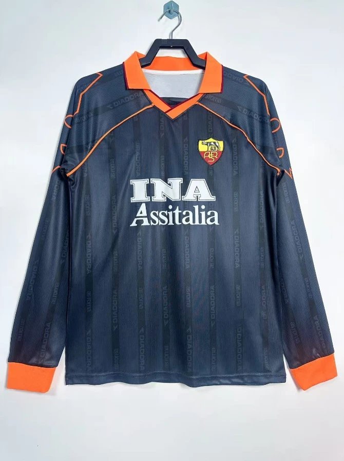 Umbro Inter Milan 1997-98 Away Jersey Purple Striped Long Sleeve Football Shirt - 17