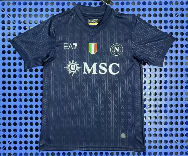EA7 x SSC Napoli 2023-24 Third Jersey Dark Navy - 1