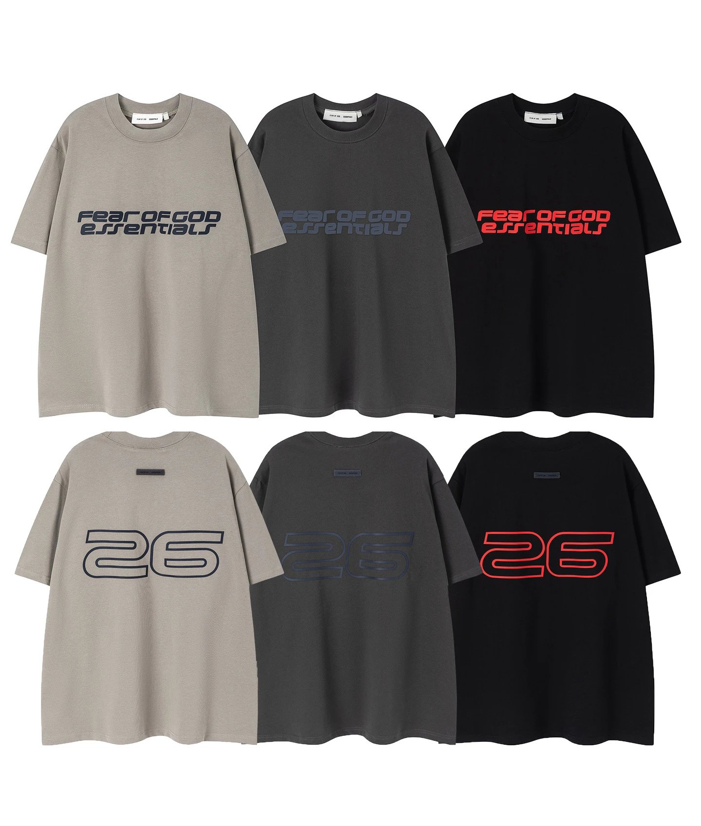Fear of God Essentials Logo-Print Drawstring Shorts Black - 28
