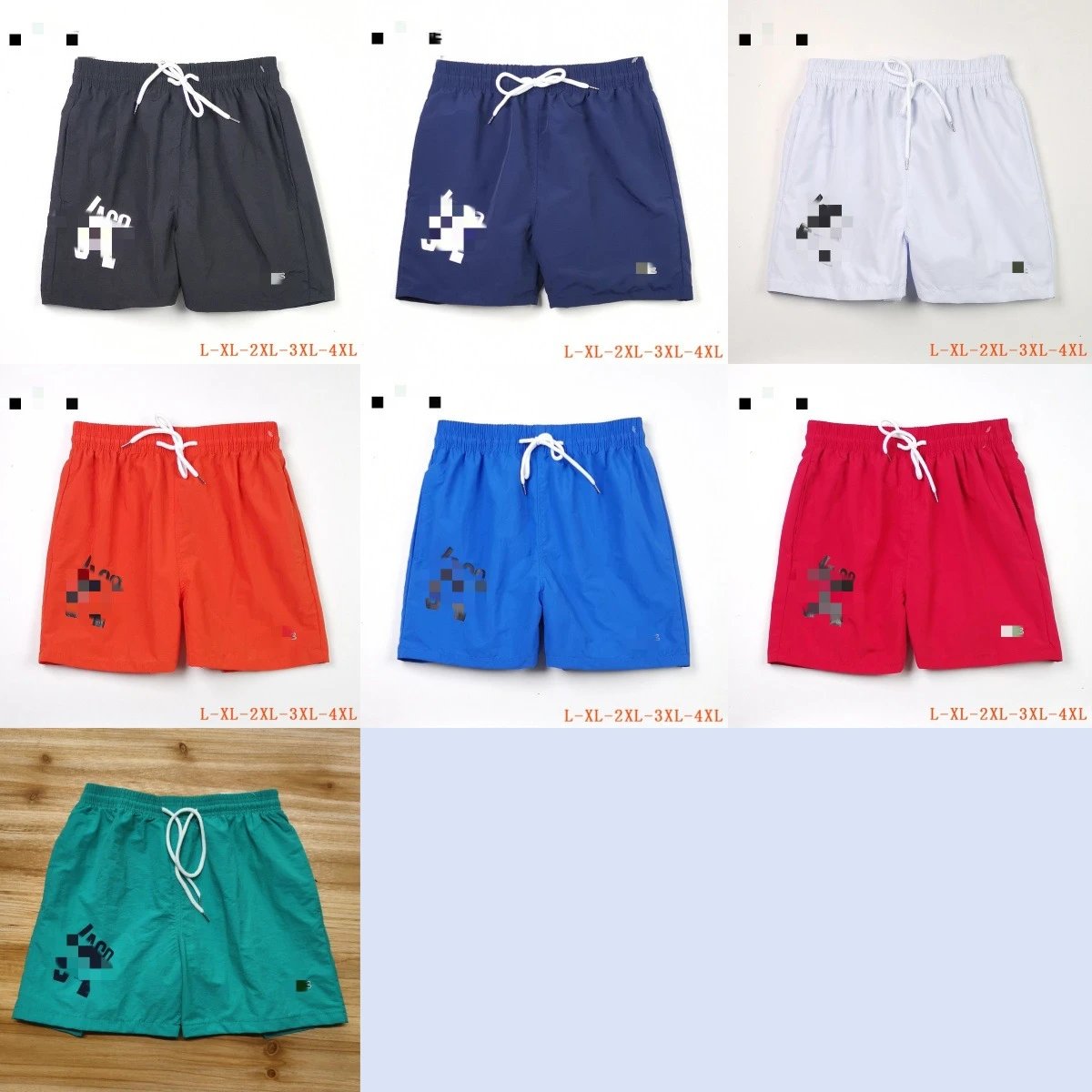 Lacoste Swimwear Elastic-waist drawstring swim shorts image 4