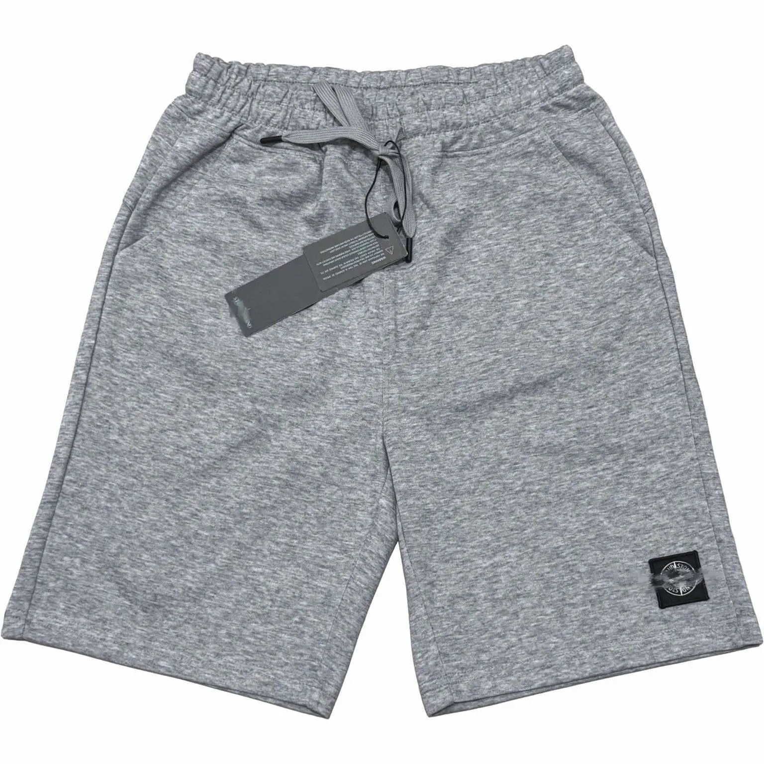 Stone Island Logo Patch Shorts White - 4