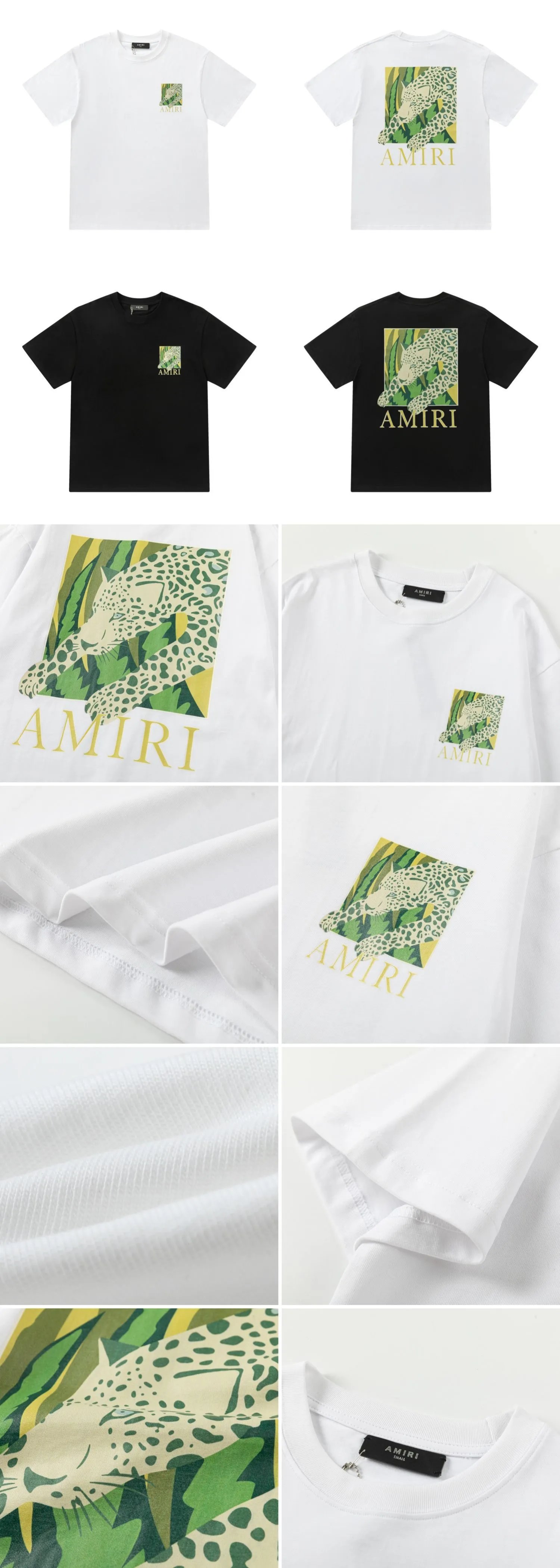 Amiri Tiger Logo Graphic T-Shirt Army Green - 13