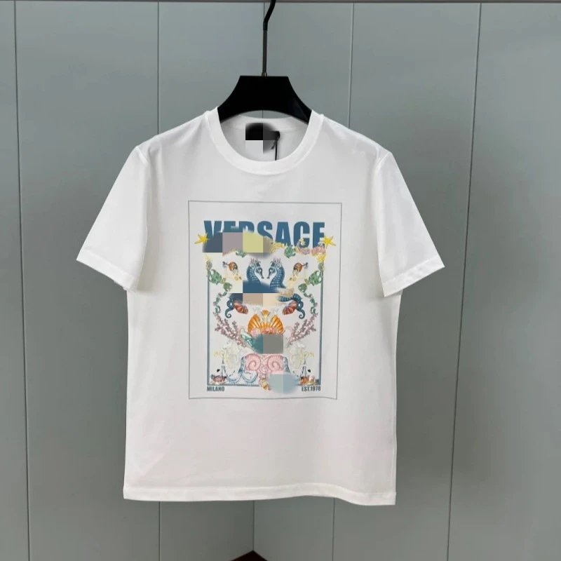 Versace Medusa Head Embroidered White T-Shirt - 3