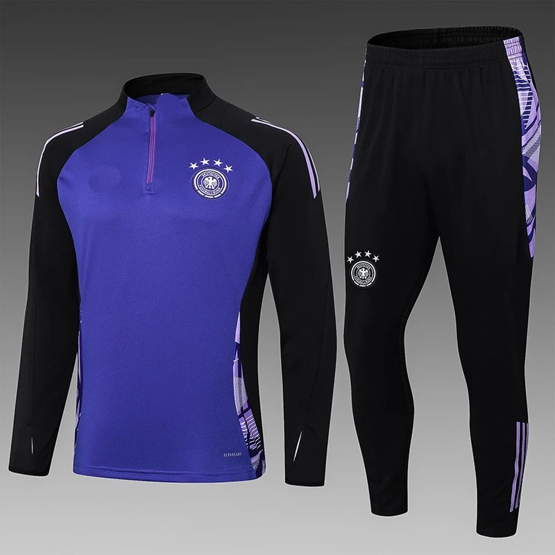 Juventus Training Tracksuit Navy Blue with Orange and Light Blue Accents - 20