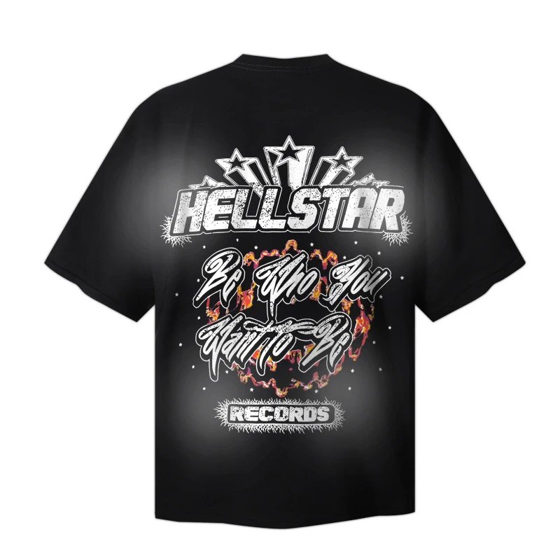 Hellstar Studios Graphic Print Black Oversized T-Shirt - 24