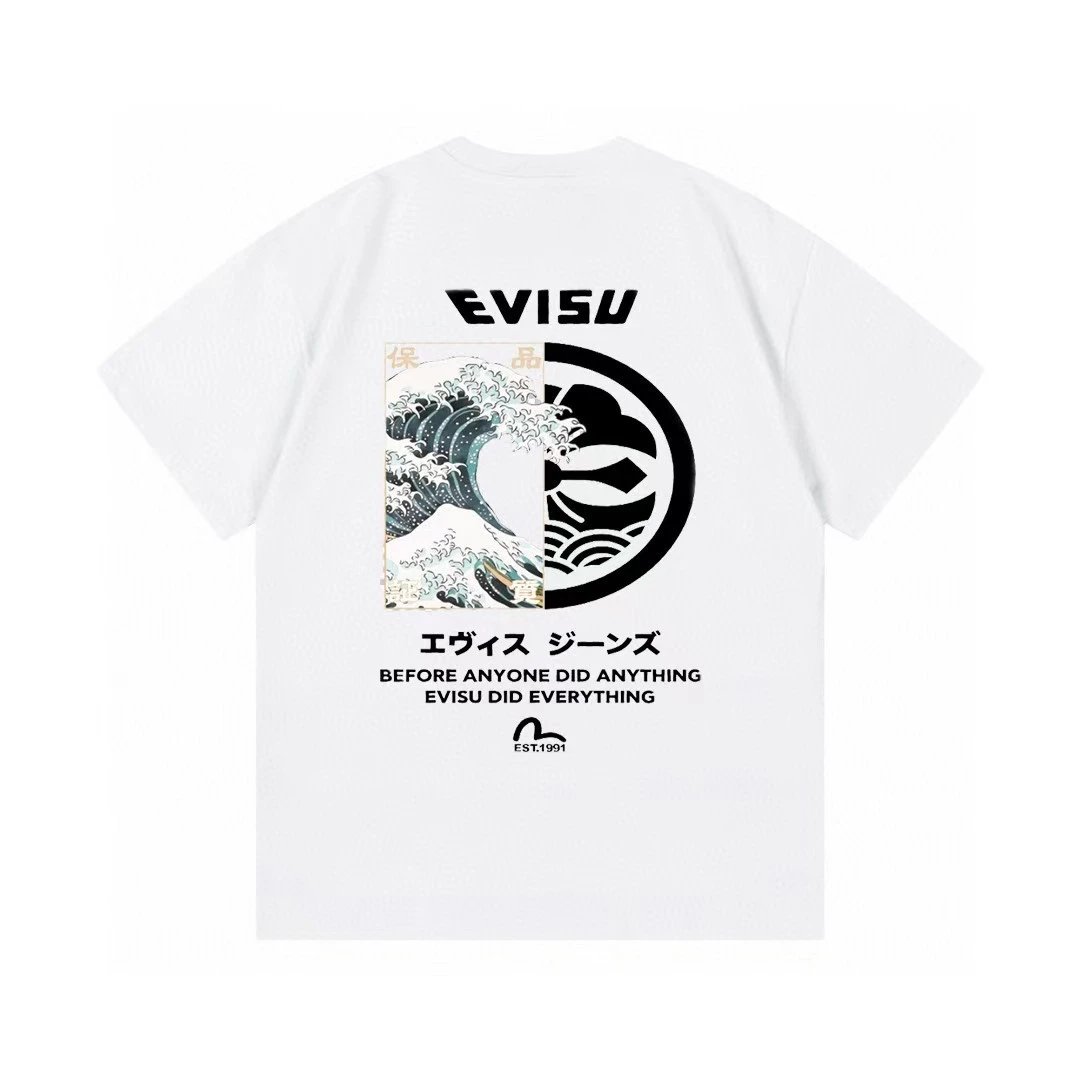 Evisu Daruma Graphic Print Red T-Shirt - 15