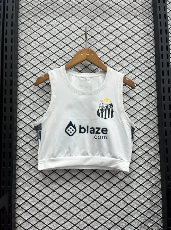 CBF Brasil Performance Crop Top Blue Vest Top - 24