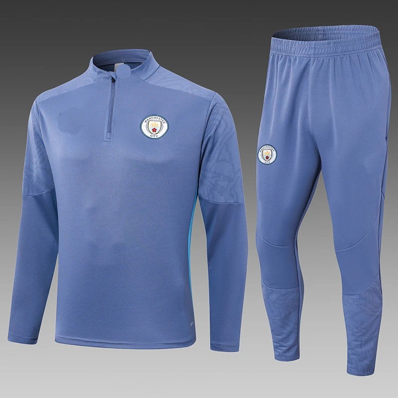 Juventus Training Tracksuit Navy Blue with Orange and Light Blue Accents - 43
