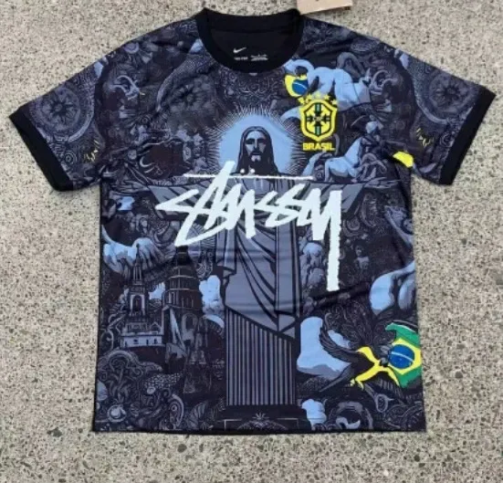Stussy x CBF Brazil 2022 World Cup Graphic T-Shirt Multicolor - 1