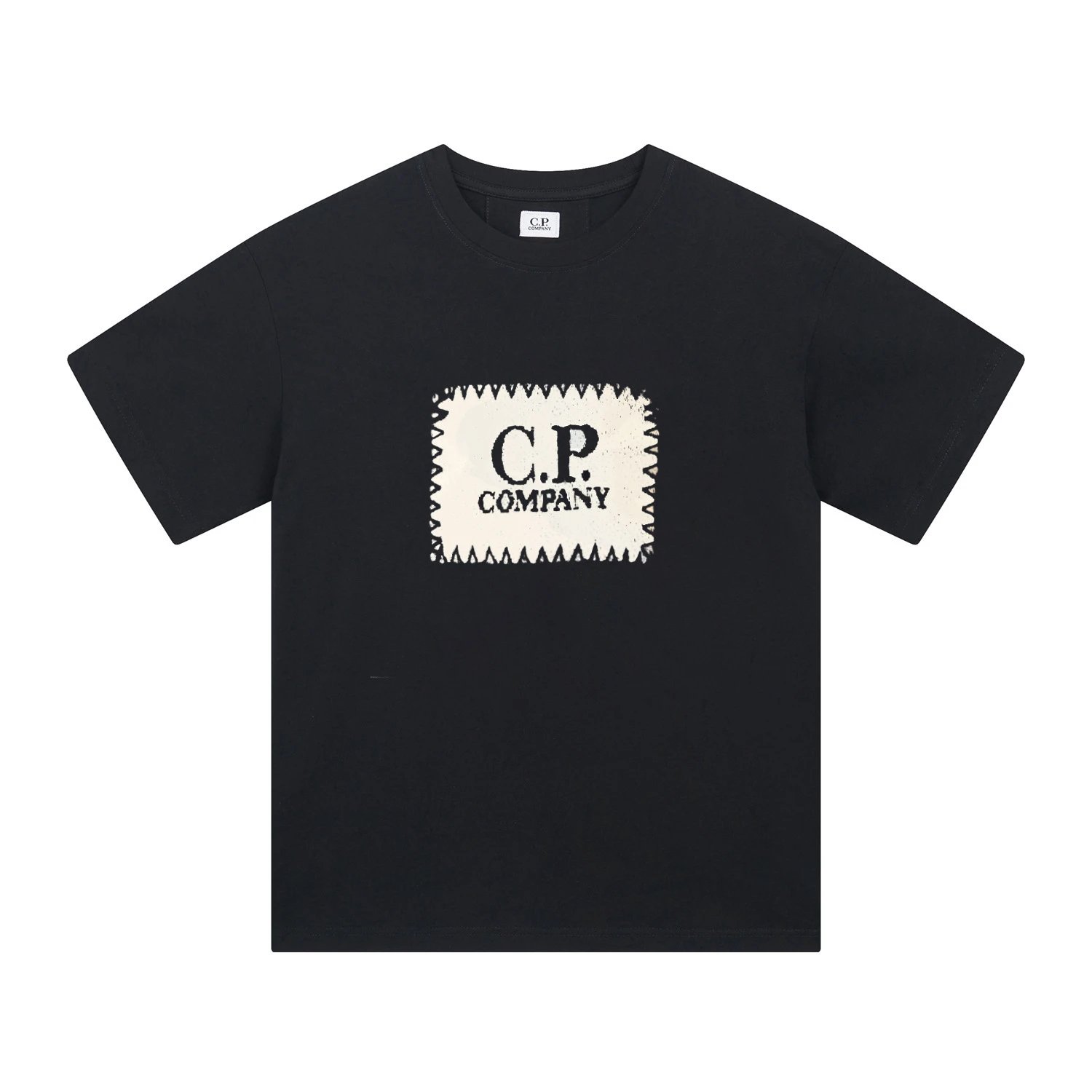 C.P. Company T-Shirts Logo Print Crewneck Short-Sleeve T-Shirt — 229 black